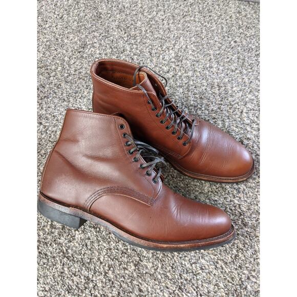 Red Wing Heritage 9435 Brown Leather Teak Williston Size 10.5D Dress Boots Rare main image 7
